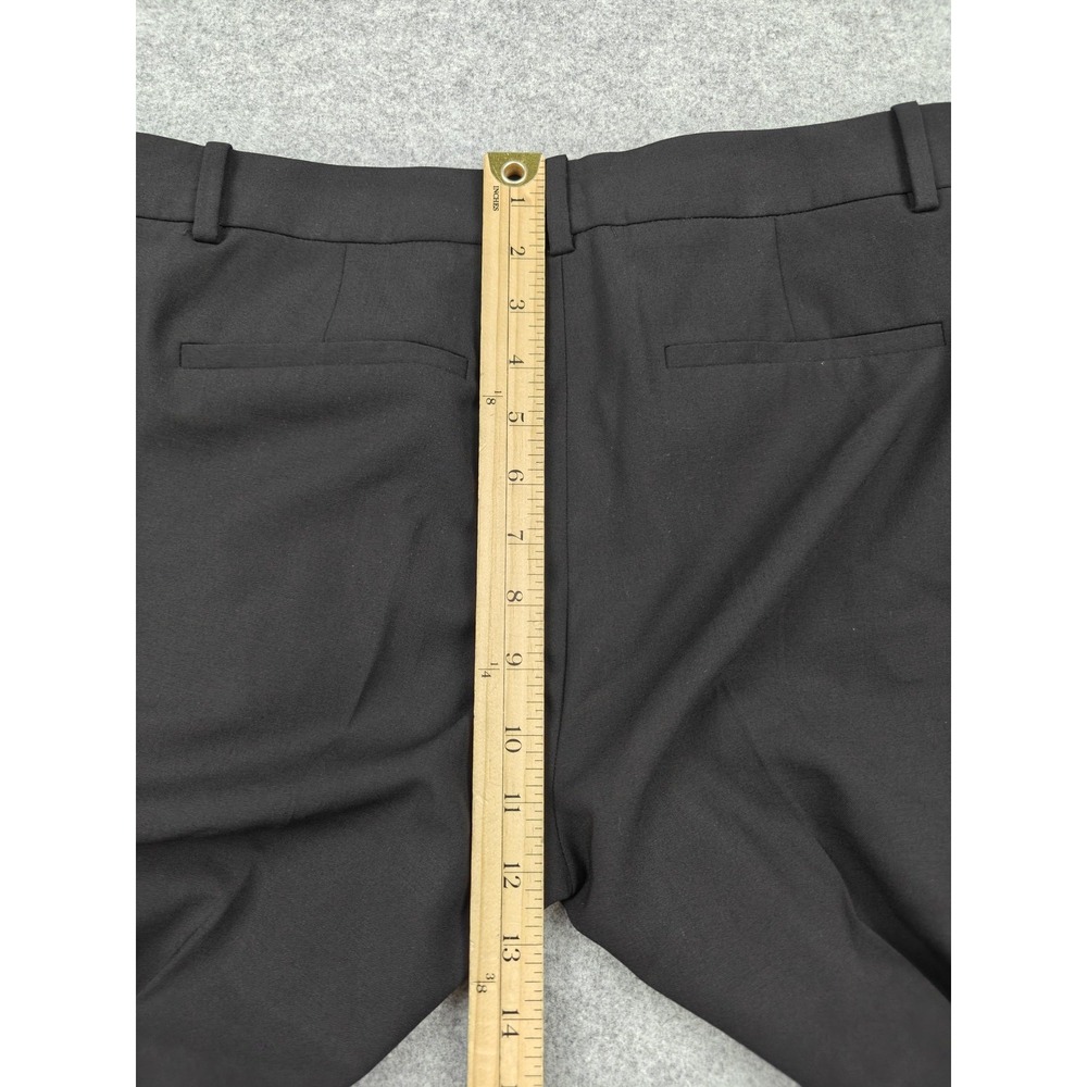 Theory Pants Womens 6 Black Wool Twill Slim Lined Dress Career Testra Sevona - Picture 8 of 10